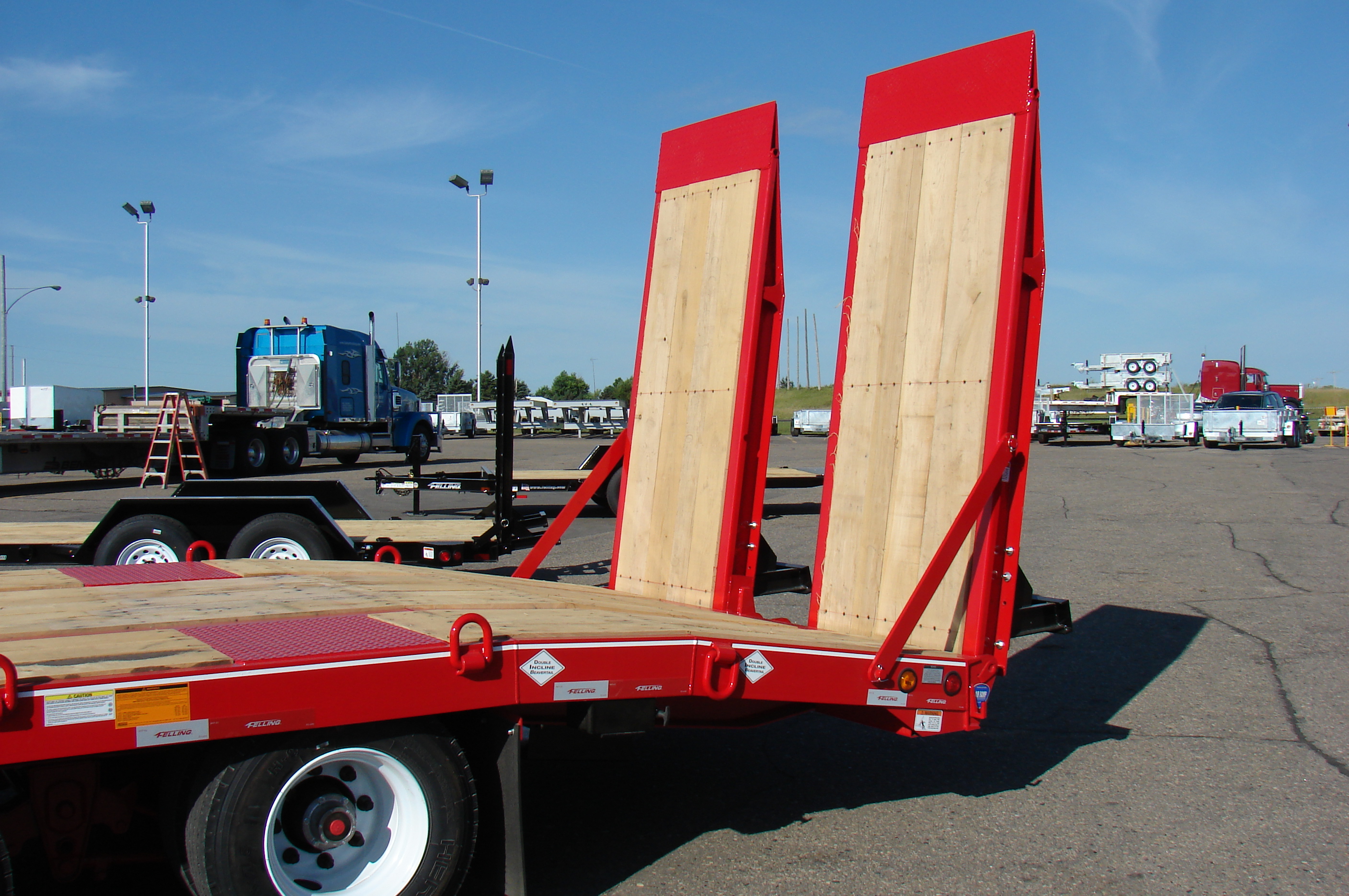 Beavertail Double Incline Option by Felling Trailers