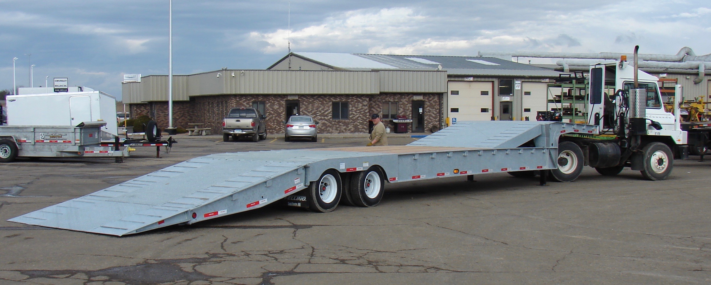 FT-70-2PL-HT.HydraulicTail (1) hot dip galvanized trailer