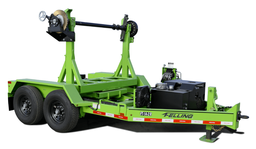 Utility Cable Reel Trailers for Utility/Telecom - Felling Trailers Inc.