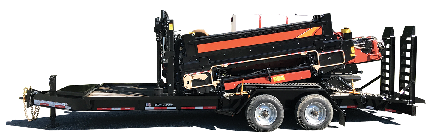 Drill Drop Deck Trailer - Utility Telecom