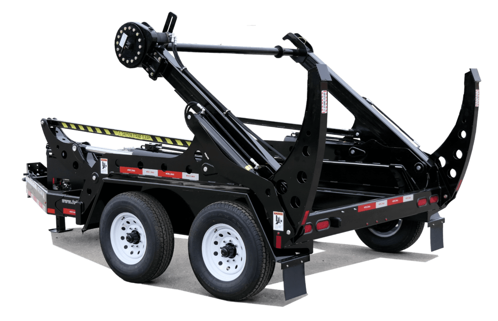 SLR self-loading utility cable reel trailers