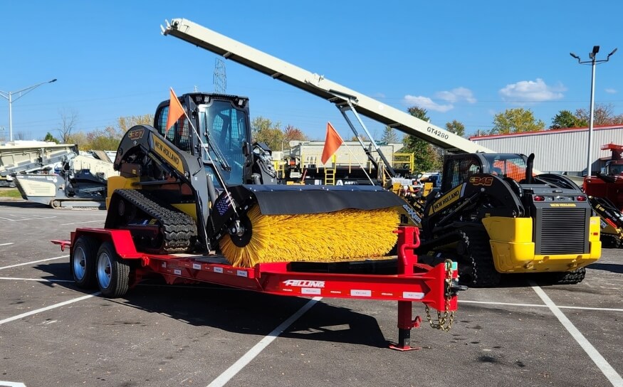 custom built construction trailer