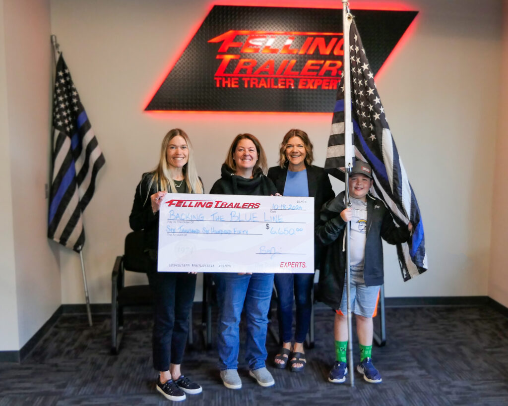 2024 Trailer for a Cause check presentation to Backing the Blue Line